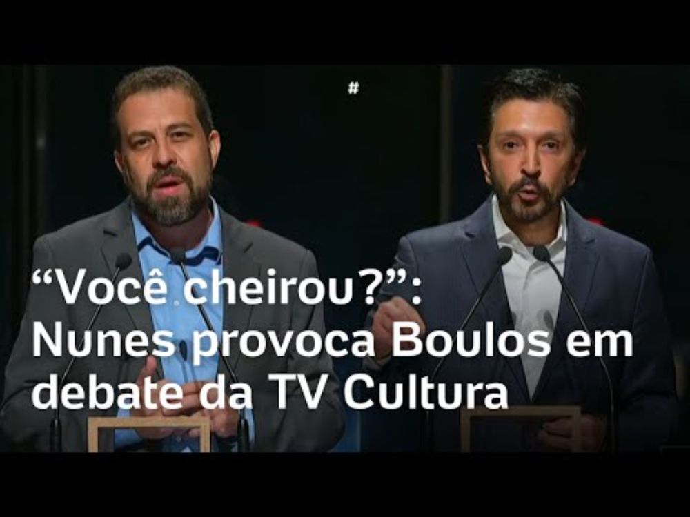 'Você cheirou?', 'Assuma BOs': Nunes e Boulos discutem em debate da TV Cultura; veja vídeo