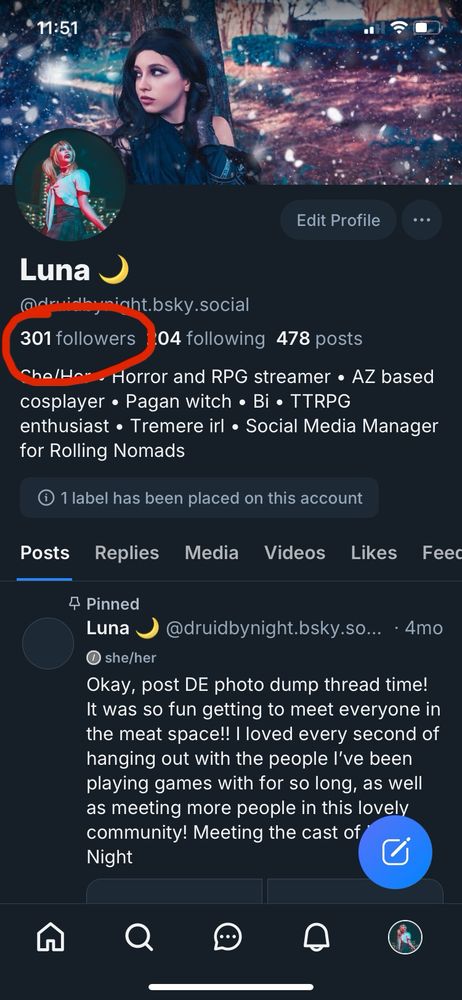 301 Followers reach on Bluesky! 