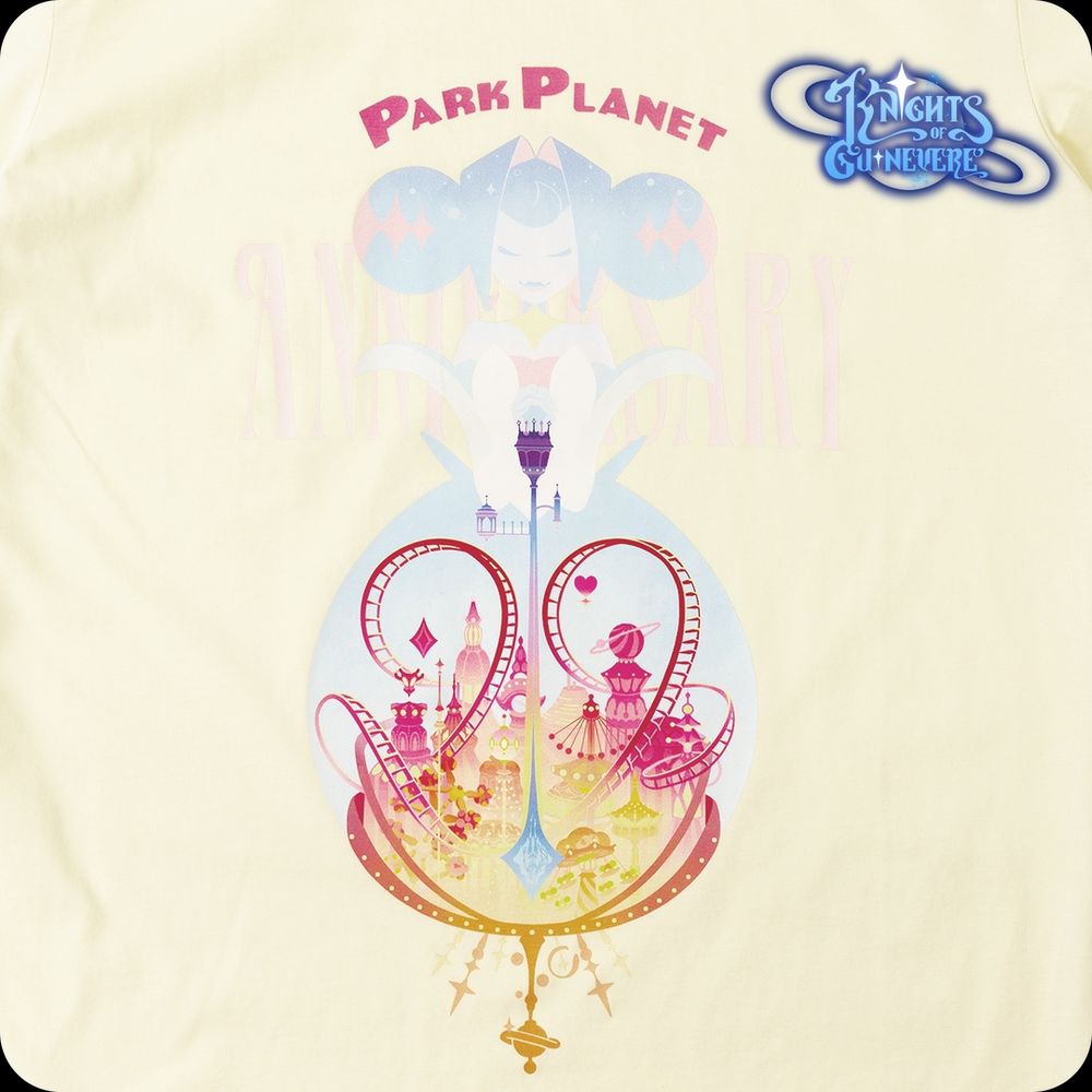 Ilustración de la camiseta especial de Park Planet de "Knights of Guinevere".