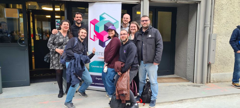Some of Deezer's current and former QA Analysts and Engineers reuniting at Paris Test Conf earlier this week.