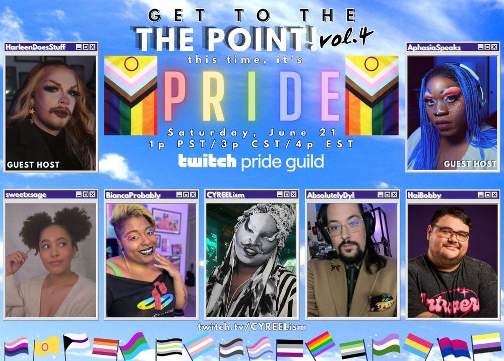 Get to the Point promo with HarleenDoesStuff, AphasiaSpeaks, sweetxsage, BiancaProbably, CYREELism, AbsolutelyDyl and HaiBobby