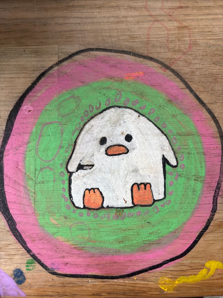 Duck with a knife. Nuff said