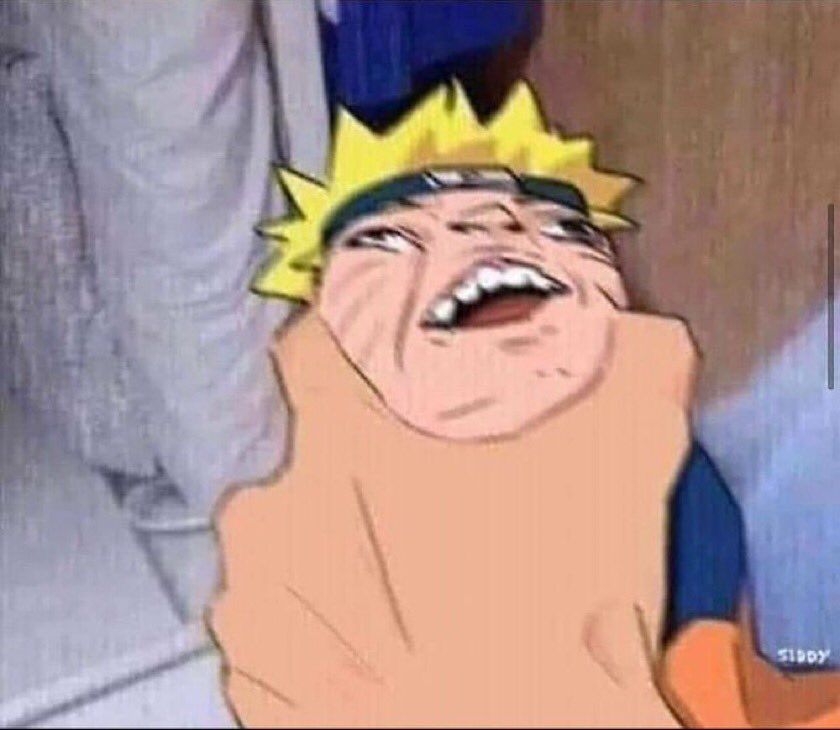 Someone choking up Naruto 