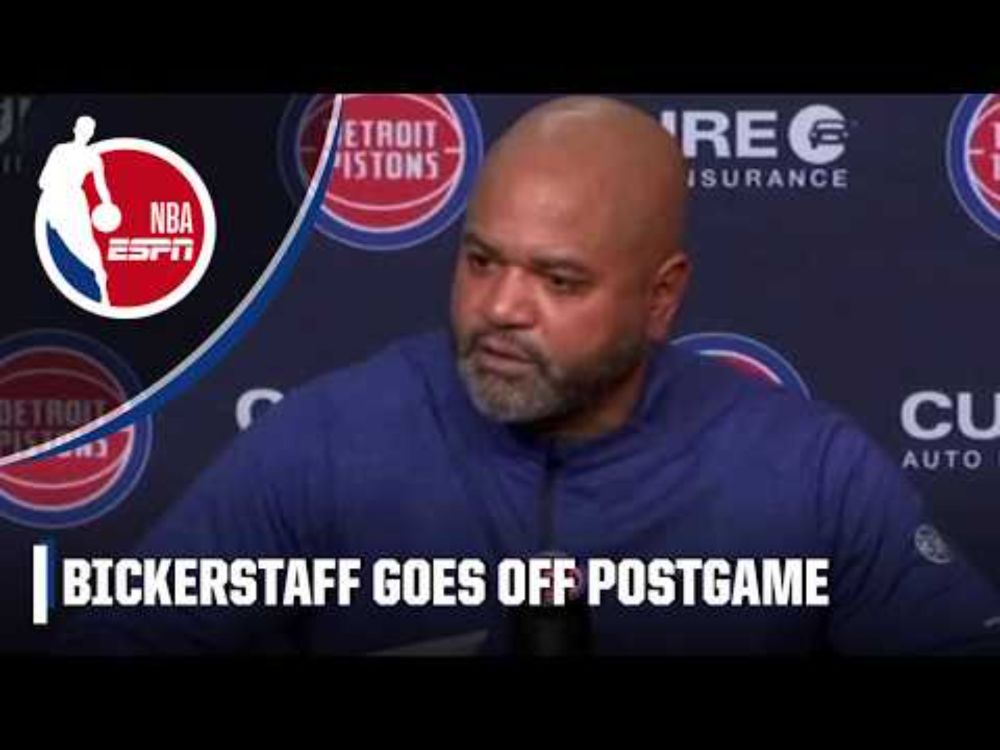 J.B. Bickerstaff RIPS officiating in Thunder vs. Pistons: 'I am DISGUSTED!' | SportsCenter