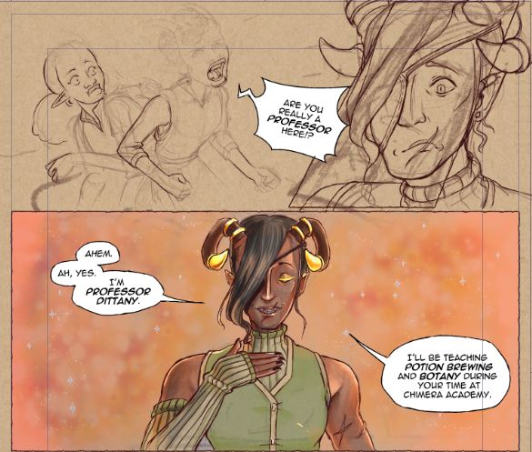 Professor Dittany introduces himself like he's in the old Sailor Moon anime.