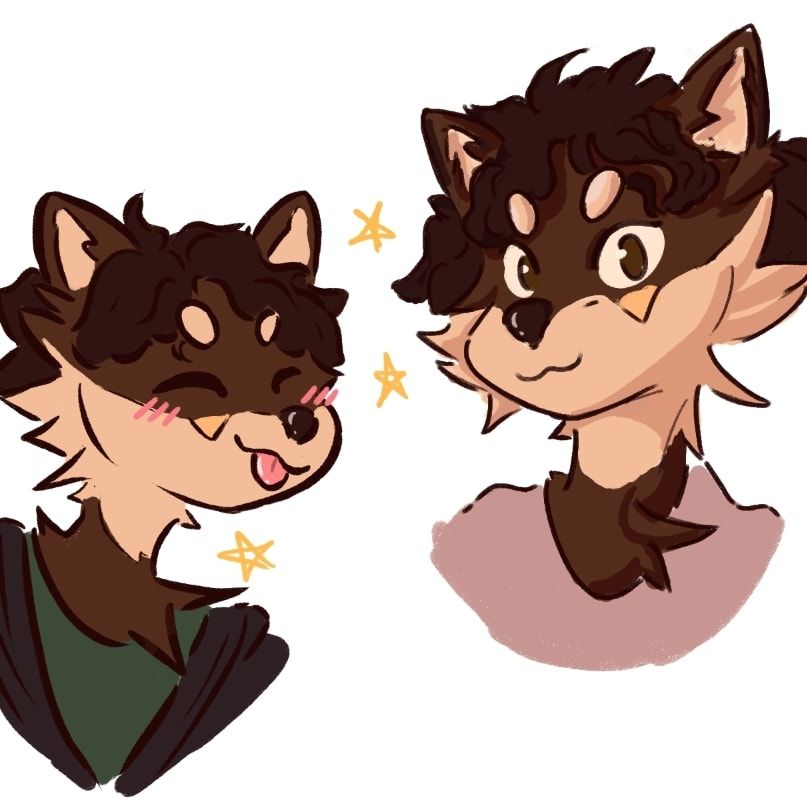 My shibe fursona, drawn like how I first designed them.