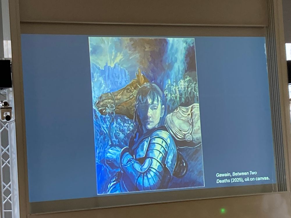 Gawain Between Two Deaths painting by Michael Eden