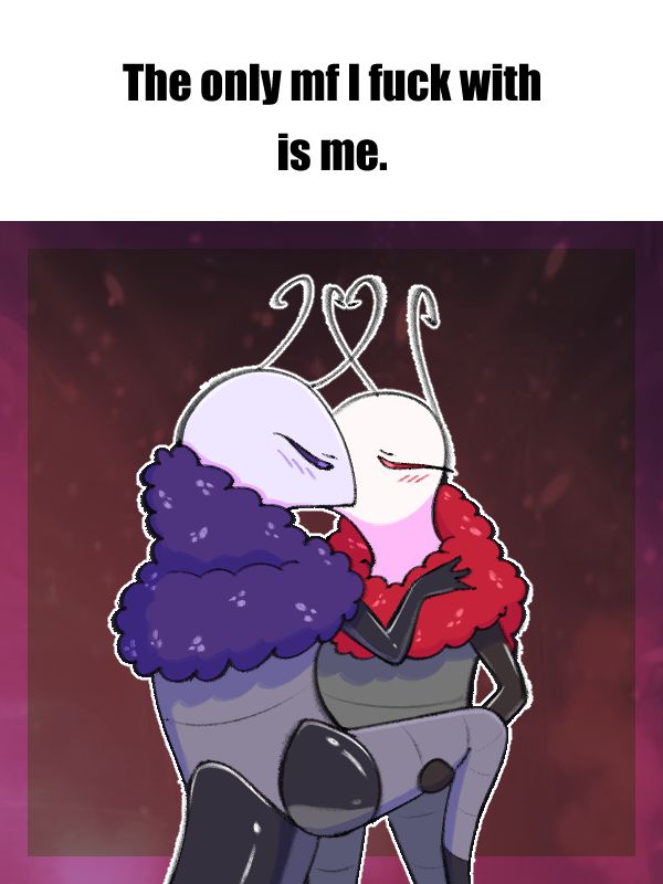 Trobbio Making out with Tormented Trobbio!

Caption says "The only mf i fuck with is me."