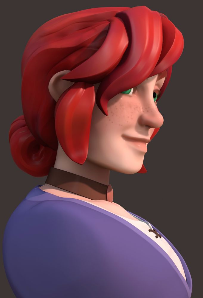 Same character as previous image, just at a different angle 