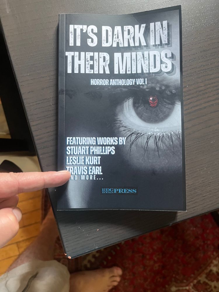 Cover of “It’s Dark in Their Minds: Vol 1”, featuring Travis Earl on the cover. 