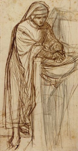 Sketch For Dante At Verona, With A Preliminary Study For The Principal Figure