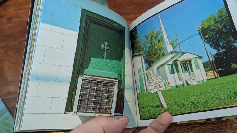 Inside pages of the book Outsider.