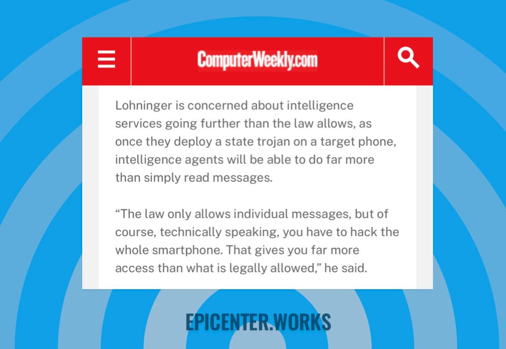 Screenshot of a short paragraph of the article