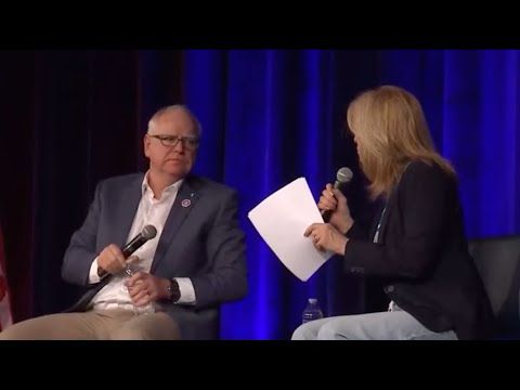 Tim Walz Holds a Town Hall Meeting in Iowa