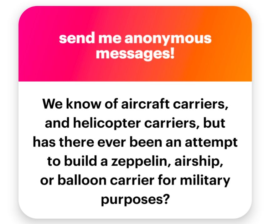 Has there ever been an attempt to build a zeppelin/airship carrier?