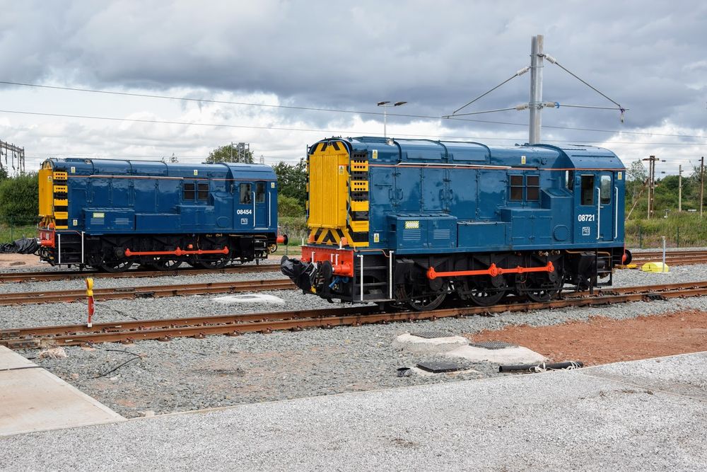 Two Class 08 locomotives - surely still the hardest lumps on the British railway network