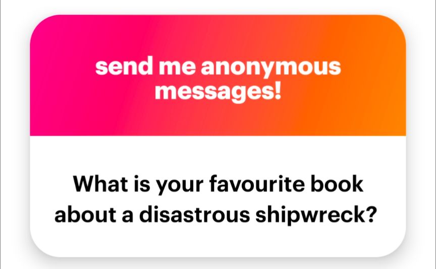 What is your favourite book about a disastrous shipwreck?