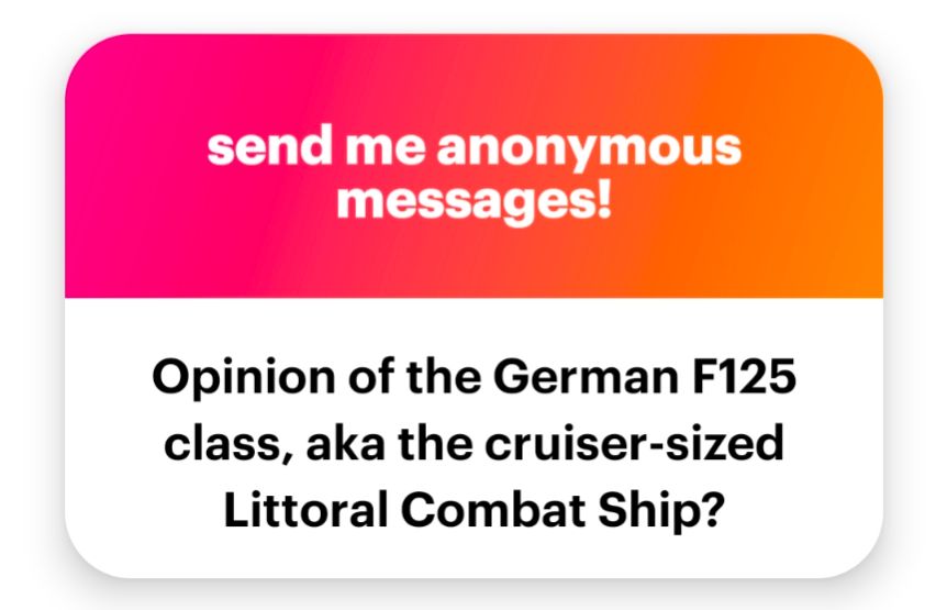 Opinion of the German F125 class, aka the cruiser sized littoral combat ship