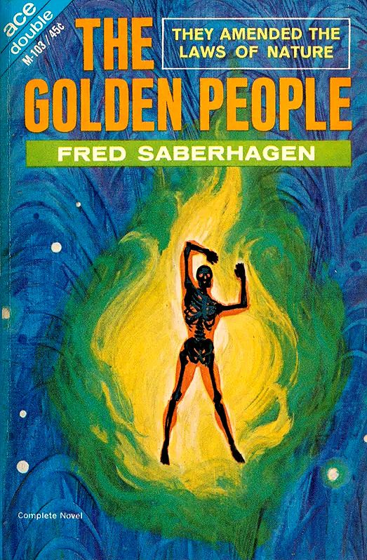 Ed Emshwiller cover illustration (The Golden People)