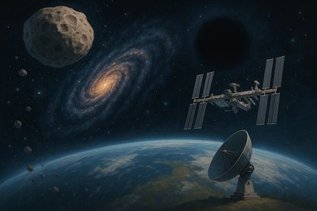 The planets in space