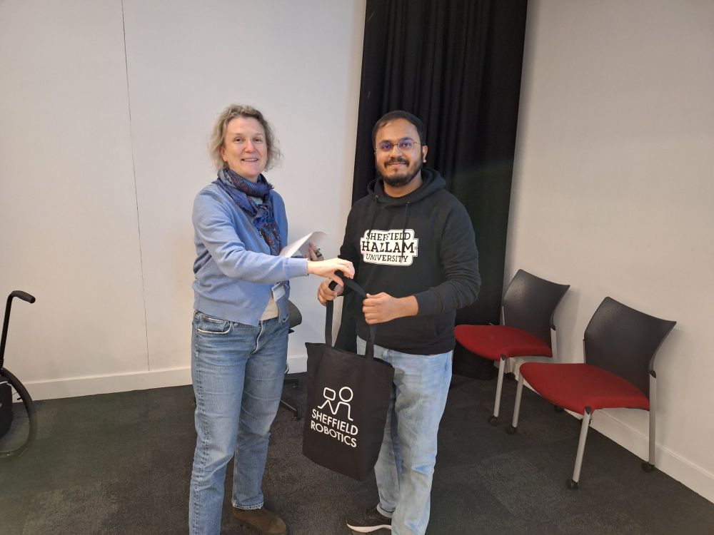 ​Best Presentation: Muhammad Aitsam, Sheffield Hallam University 
Title: Can Neuromorphic Computing Redefine the Future of Robotics and Vision Systems?