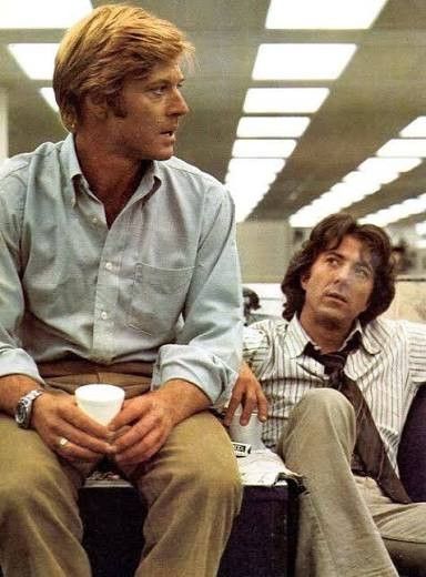 Robert Redford and Dustin Hoffman from All the Presidents Men.
