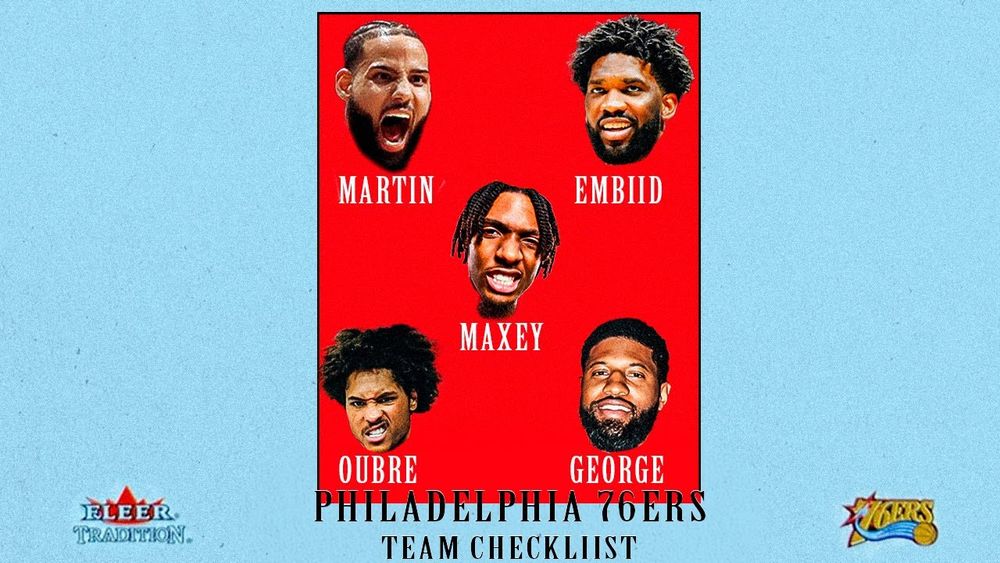 The Philadelphia 76ers STARTING FIVE will be –