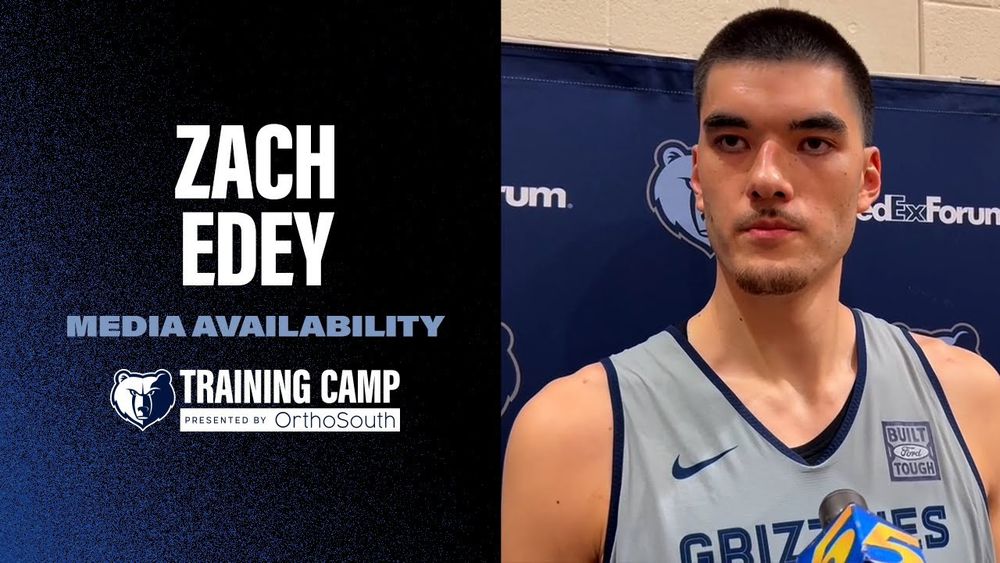 Zach Edey | 2024 Memphis Grizzlies Training Camp Media Availability