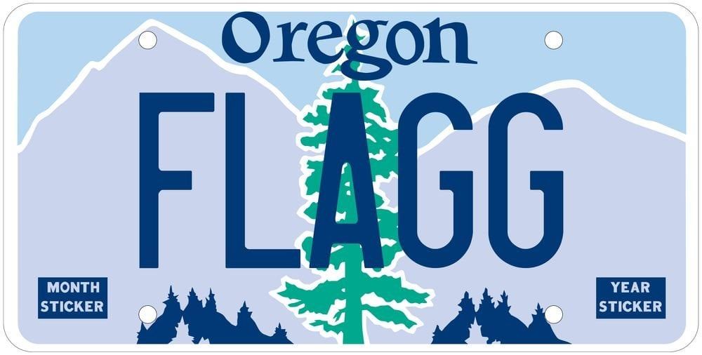 The Custom Oregon Plate FLAGG was previously assigned, but is now available for reservation.