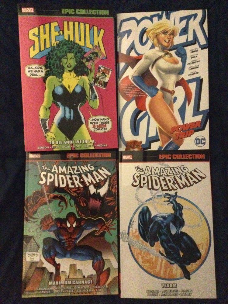 Specifically wanted to get some Spider-Man stuff with Venom and Carnage. So, the fact there are collection books of Spider-Man comics based around them was absolutely perfect for me