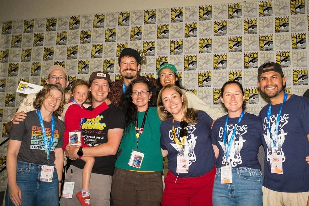 A photo of cool beautiful people with SS Julian at San Diego comic-con