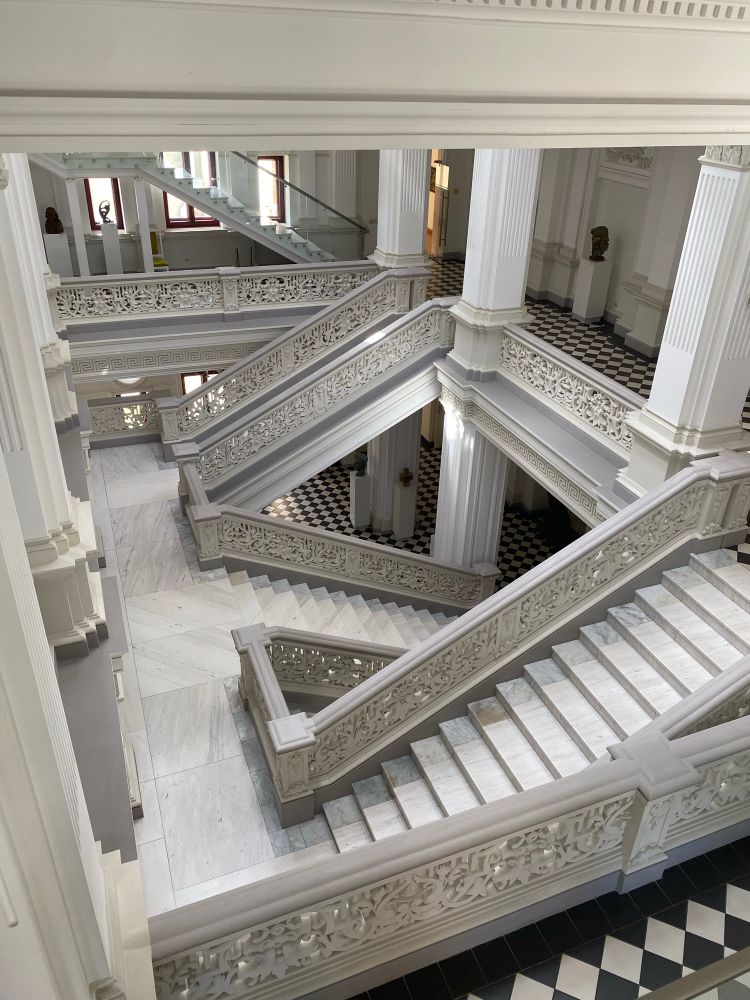 Museum with Marble stairs