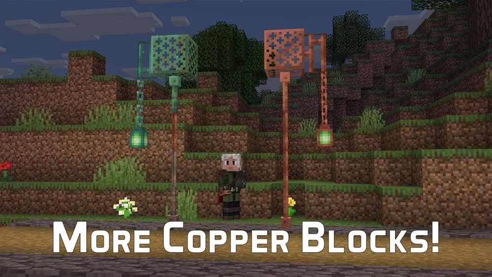Snapshot 25w32a brings us a set of new decorative copper blocks with new torches, lanterns, chains and bars! Check out all the changes here! #minecraftemployee