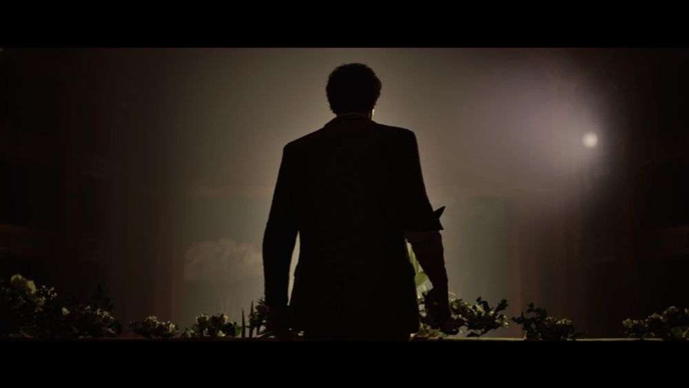 Main character Enzo from behind 