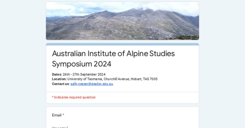 Australian Institute of Alpine Studies Symposium 2024