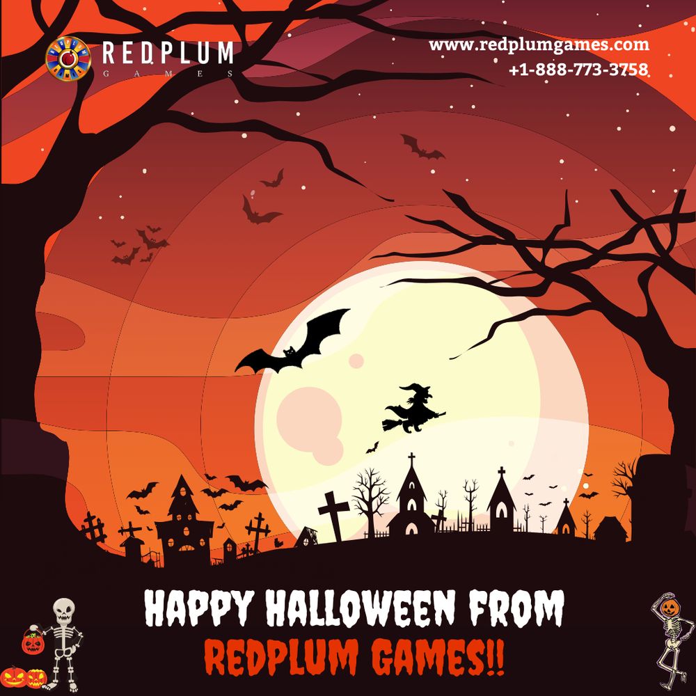 Happy Halloween From RedPlum Game |  Best Skill Game Developers in Pennsylvania, Missouri, Virginia, Florida, Texas