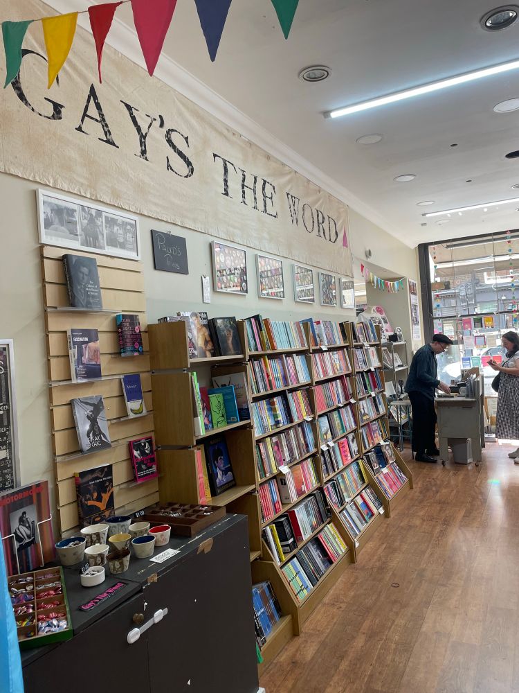 Image of Gay’s the Word pop-up bookshop
Interior featuring our new layout and lots of books. 
