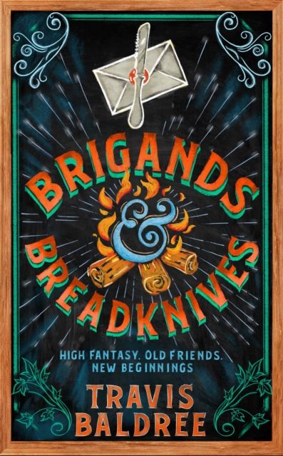 The cover of Brigands & Breadknives by Travis Baldree (UK edition)

Description
'Funny, unexpected and touching' - Ben Aaronovitch, bestselling author of Rivers of London

Return to the cosy fantasy world of the No. 1 New York Times bestselling Legends & Lattes series with Brigands & Breadknives by Travis Baldree, a freshly baked adventure featuring fan-favorite, foul-mouthed bookseller Fern. Fern has weathered the stillness and storms of a bookseller’s life for decades, but now, in the face of crippling ennui, transplants herself to the city of Thune to hang out her shingle beside a long-absent friend’s coffee shop.

What could be a better pairing? Surely a charming renovation montage will cure what ails her! If only things were so simple . . .

It turns out that fixing your life isn’t a one-time prospect, nor as easy as a change of scenery and a lick of paint. A drunken and desperate night sees the rattkin waking far from home in the company of a legendary warrior surviving on inertia, an imprisoned chaos-goblin with a fondness for silverware, and an absolutely thumping hangover. As together they fend off a rogue’s gallery of ne’er-do-wells trying to claim the bounty the goblin represents, Fern may finally reconnect with the person she actually is when nothing seems inevitable.