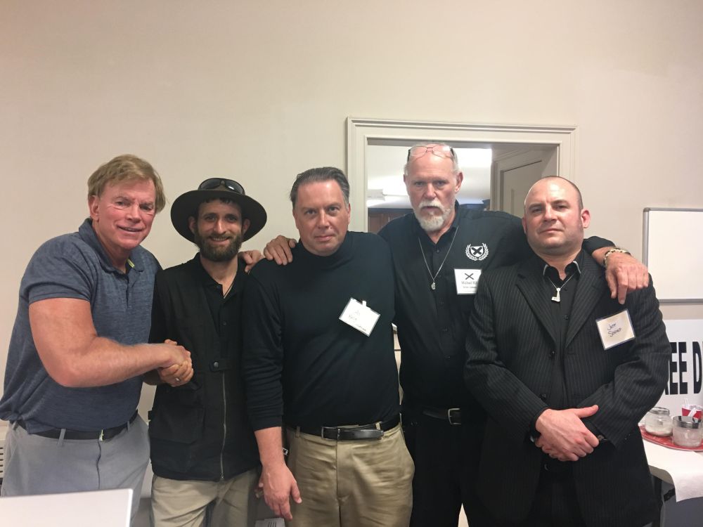 Tom Puerce with David Duke, Al Krez, Michael Hill, and Jeff Schoep