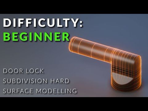 Hard Surface Modelling for Beginners | Model Door Lock in Blender