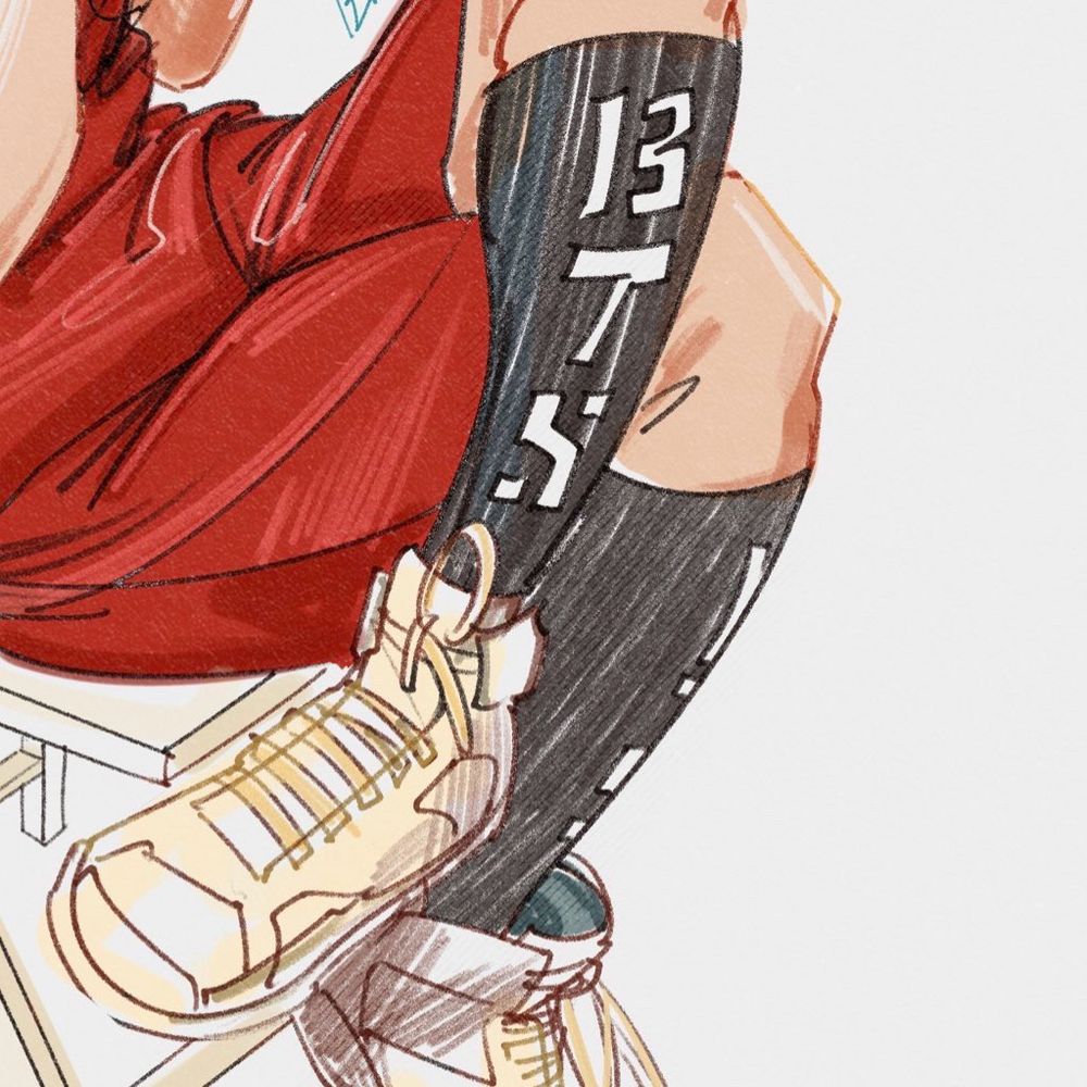 fanart of ankles of one jeon jungkook 