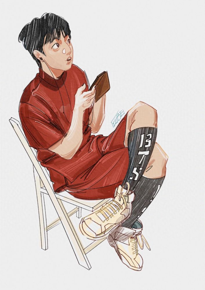 digital painting (sketch) of bts jungkook 