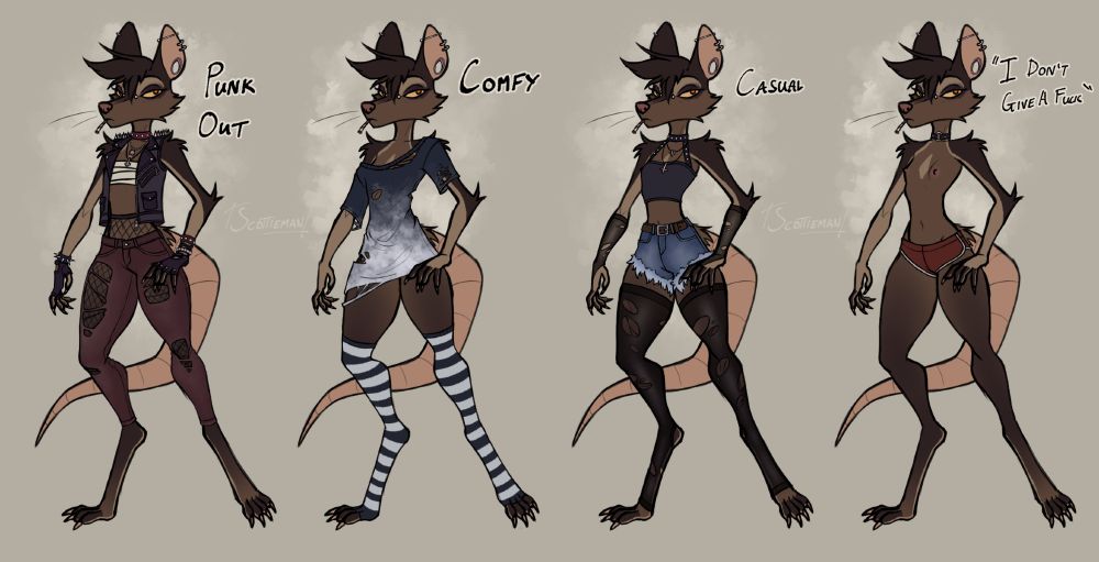 Old outfit designs more my character clauren.
