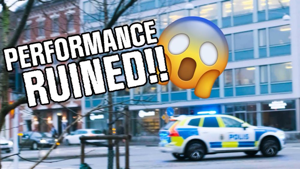 SWEDISH POLICE RUINED MY PERFORMANCE!! 🇸🇪❄️(WATCH TIL END)😱