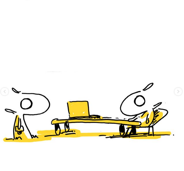 les deux lapins se regardent en silence parce que l’auteur est un gros feignant 