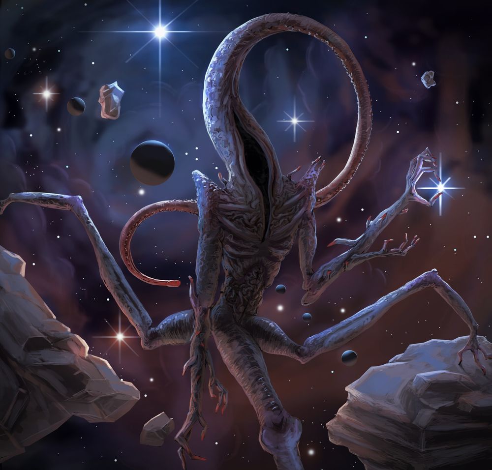 Illustration of Nyarlathotep by Joa Segio