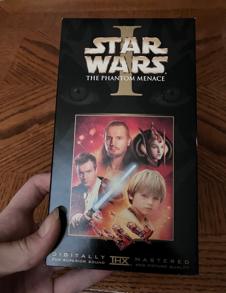 VHS copy of Star Wars: Episode I - The Phantom Menace