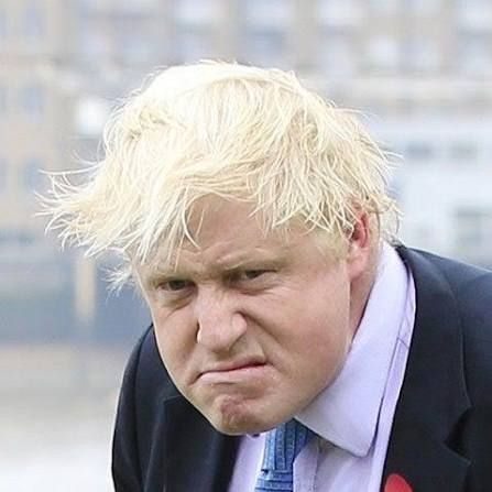 Angry Boris Johnson
