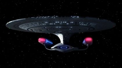 The USS Enterprise NCC-1701-D from Star Trek: The Next Generation.