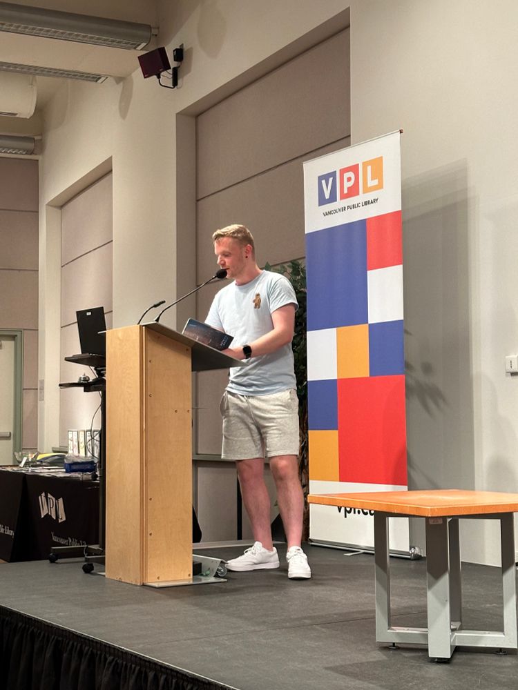 Patrick Grace up at the mic